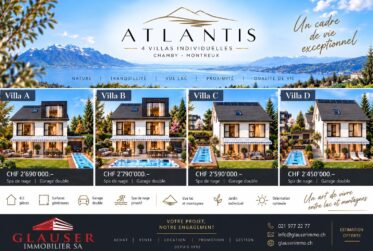 ATLANTIS | 4 villas individuelles d’exception | Chamby-Montreux