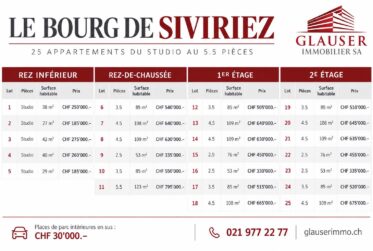 5.5 pièces neuf | Centre de Siviriez